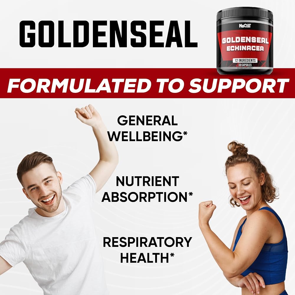 NUQIIT Goldenseal Root Capsule with Echinacea & Ginseng - 60 Capsules - image 5