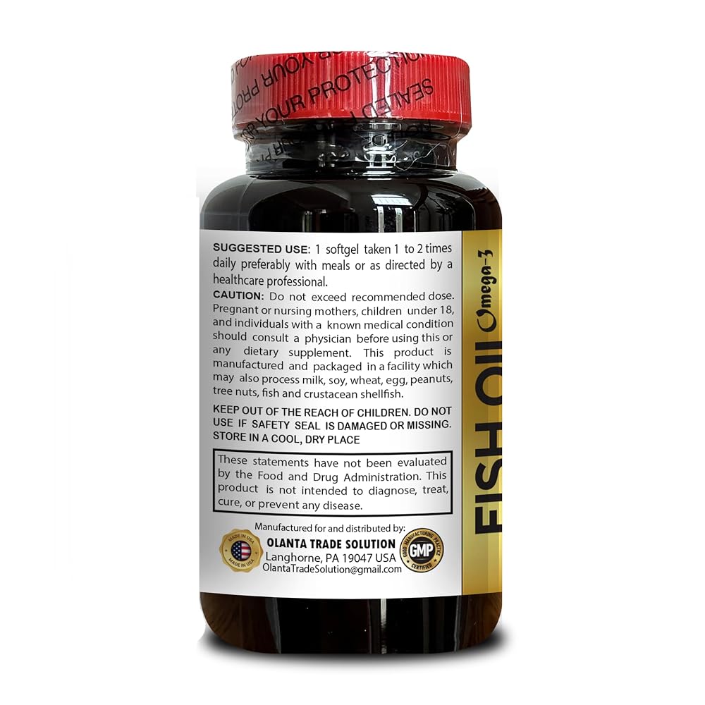 OLANTA TRADE SOLUTION Fish Oil Omega 3 - 120 Capsules - image 3
