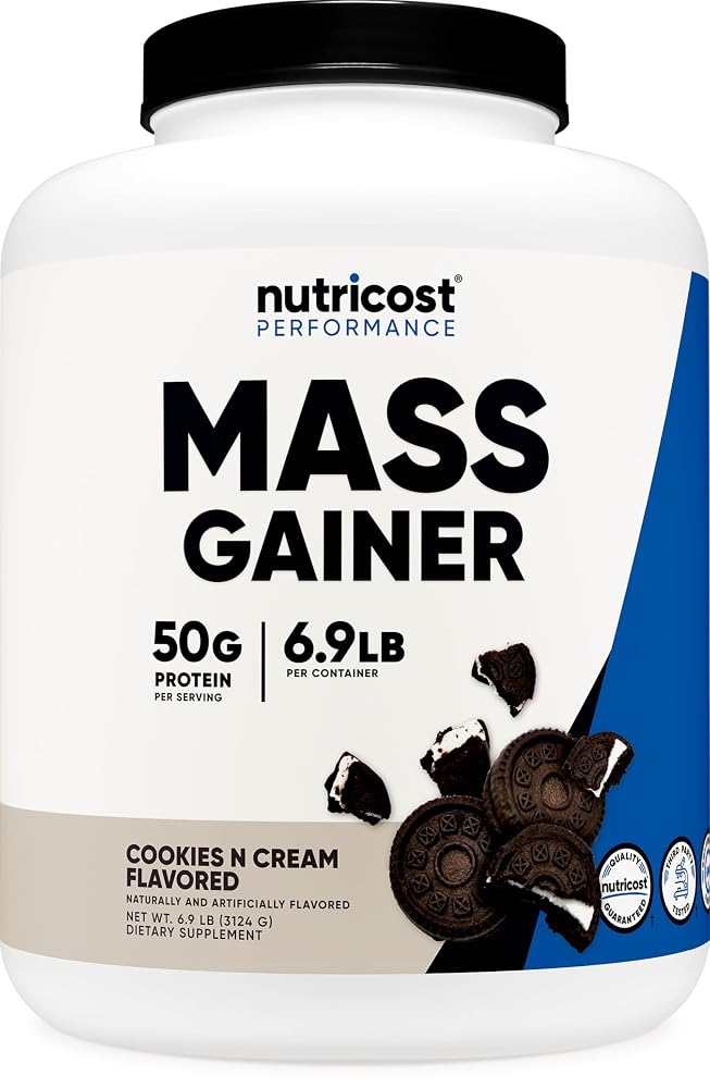 Nutricost Mass Gainer Powder Cookies N Cream - 6.9 LBS