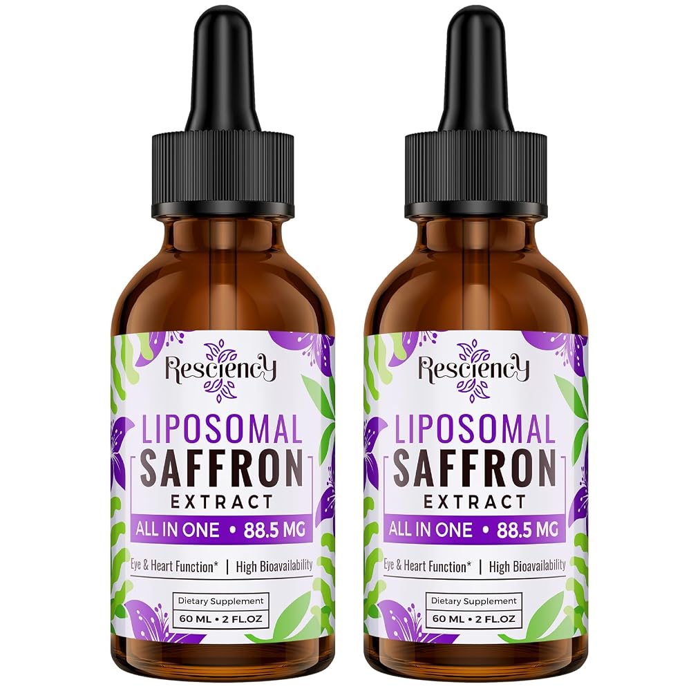 Resciency Saffron Supplements - 88.5 mg Saffron Extract Better