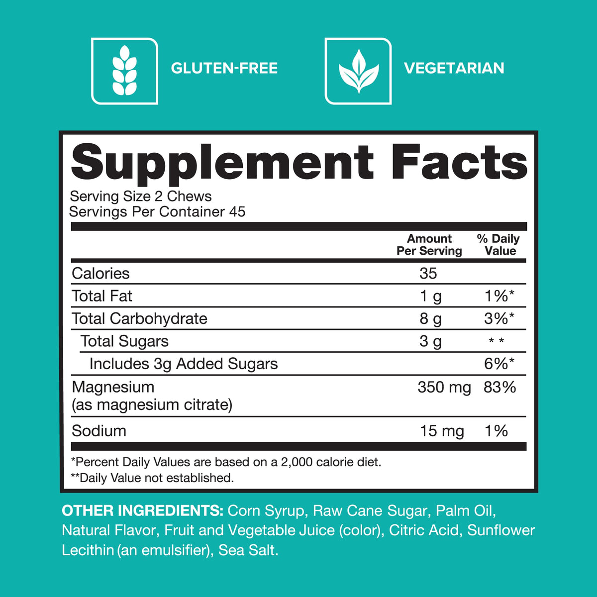 Qunol Magnesium Citrate 350mg Soft Chews - 90 Count - image 5