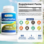 Best Naturals L-Tryptophan 1000 mg - 60 Tablets - image 2