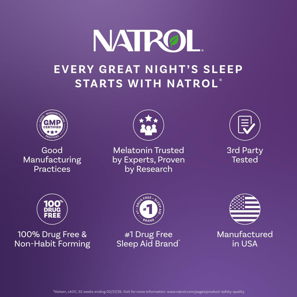 Natrol Melatonin 10 mg Time Release Sleep Aid - 100 Tablets - image 6