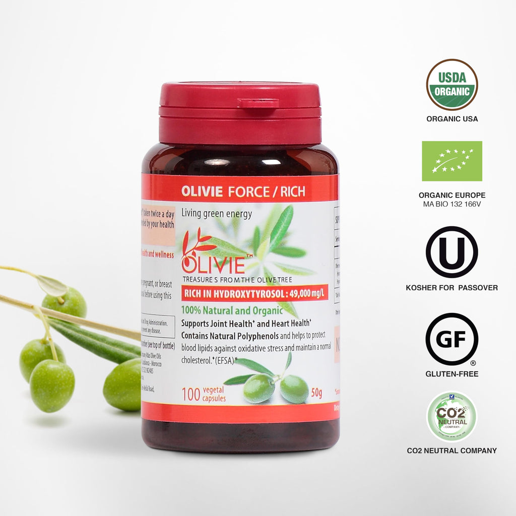 OLIVIE Force/Rich Olive Leaf & Fruit Antioxidant - 100 Capsules - image 2
