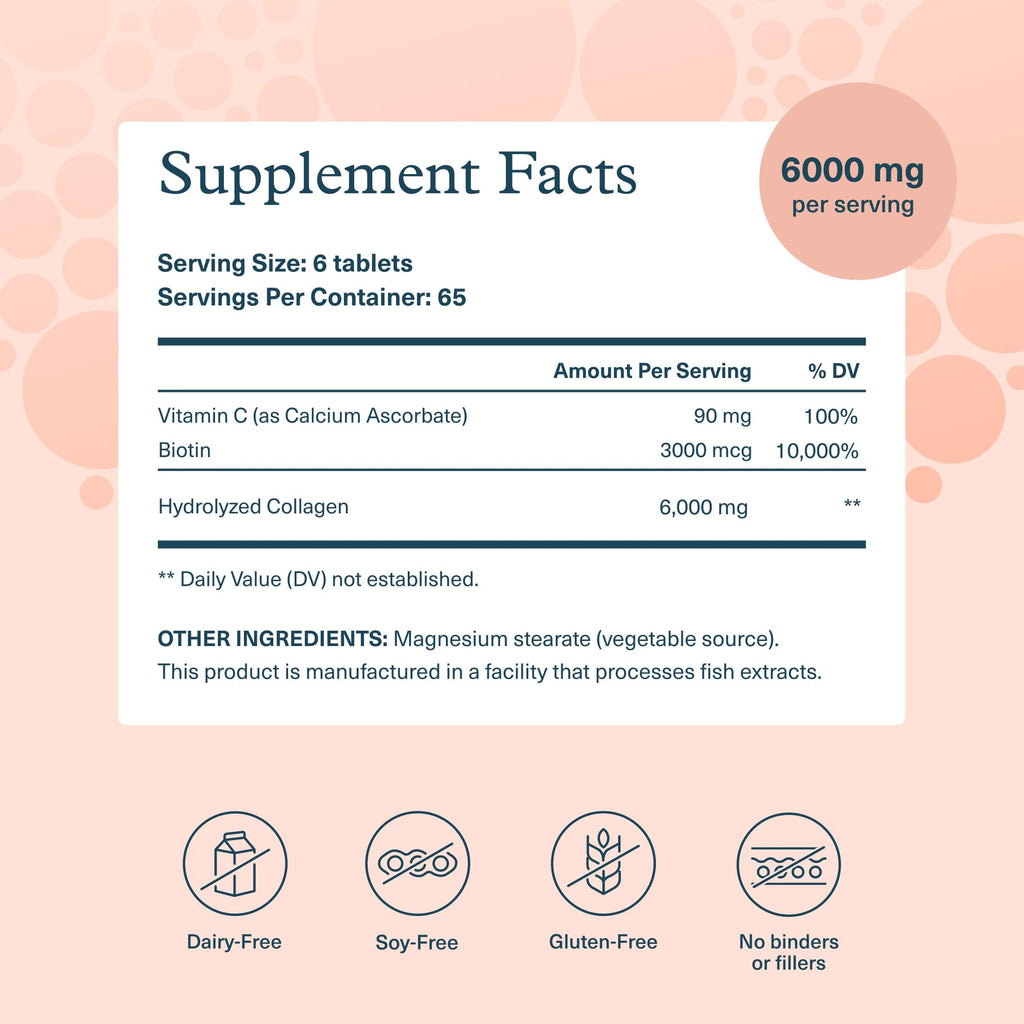 Youtheory Collagen + Biotin Tablets - 390 Count - image 2