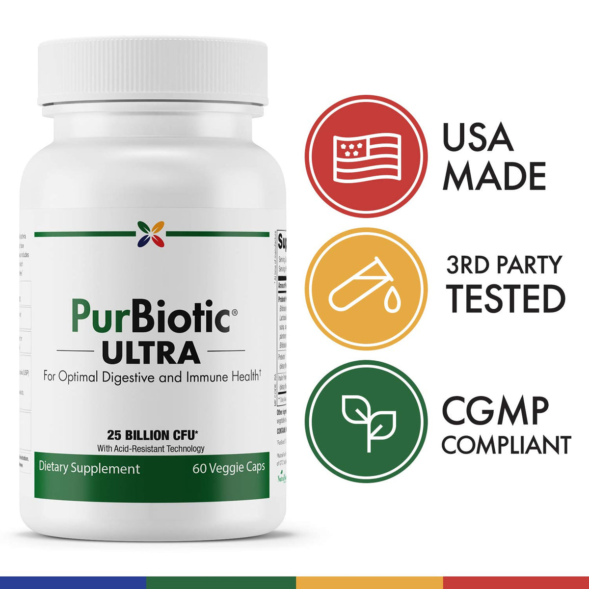 Stop Aging Now PurBiotic ULTRA 25 Billion CFU - 60 Vegetarian Capsules - image 4