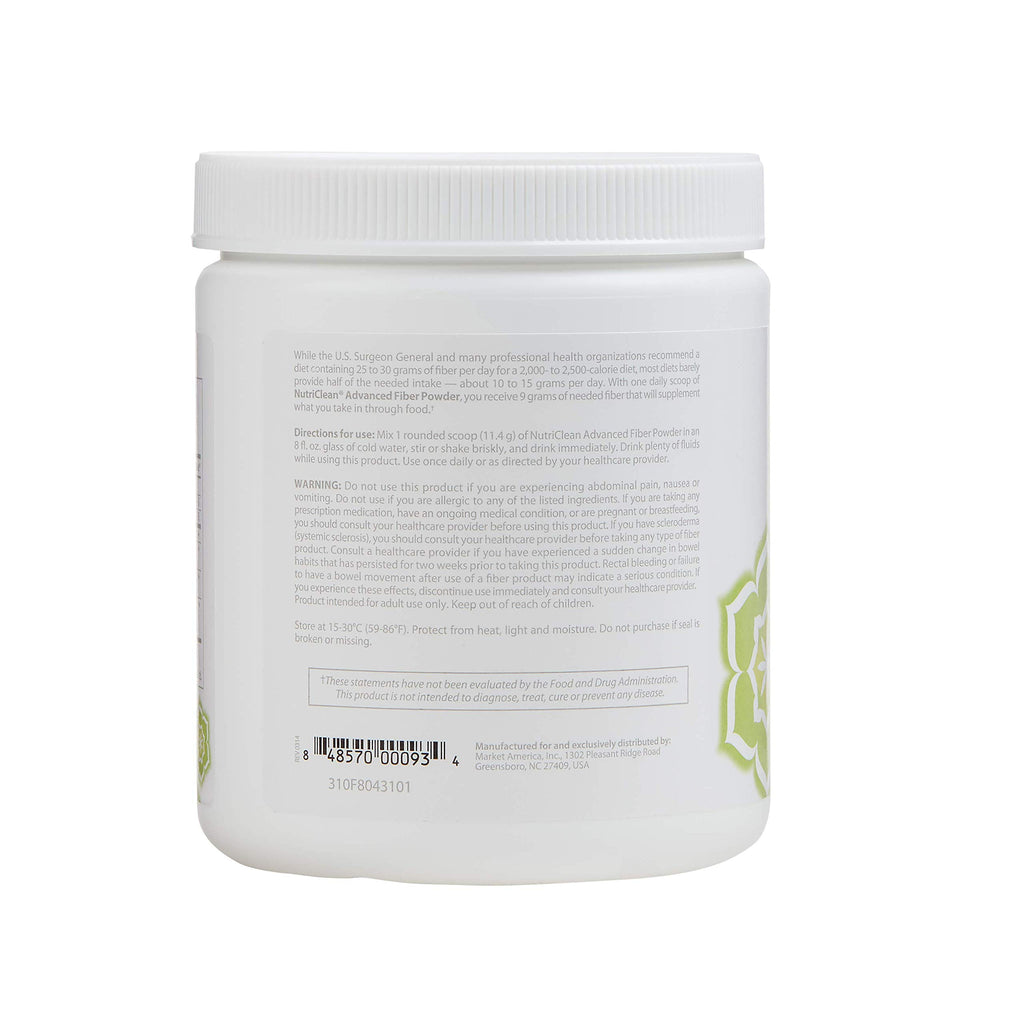 NutriClean Advanced Fiber Powder with Stevia - 28 Servings - image 3