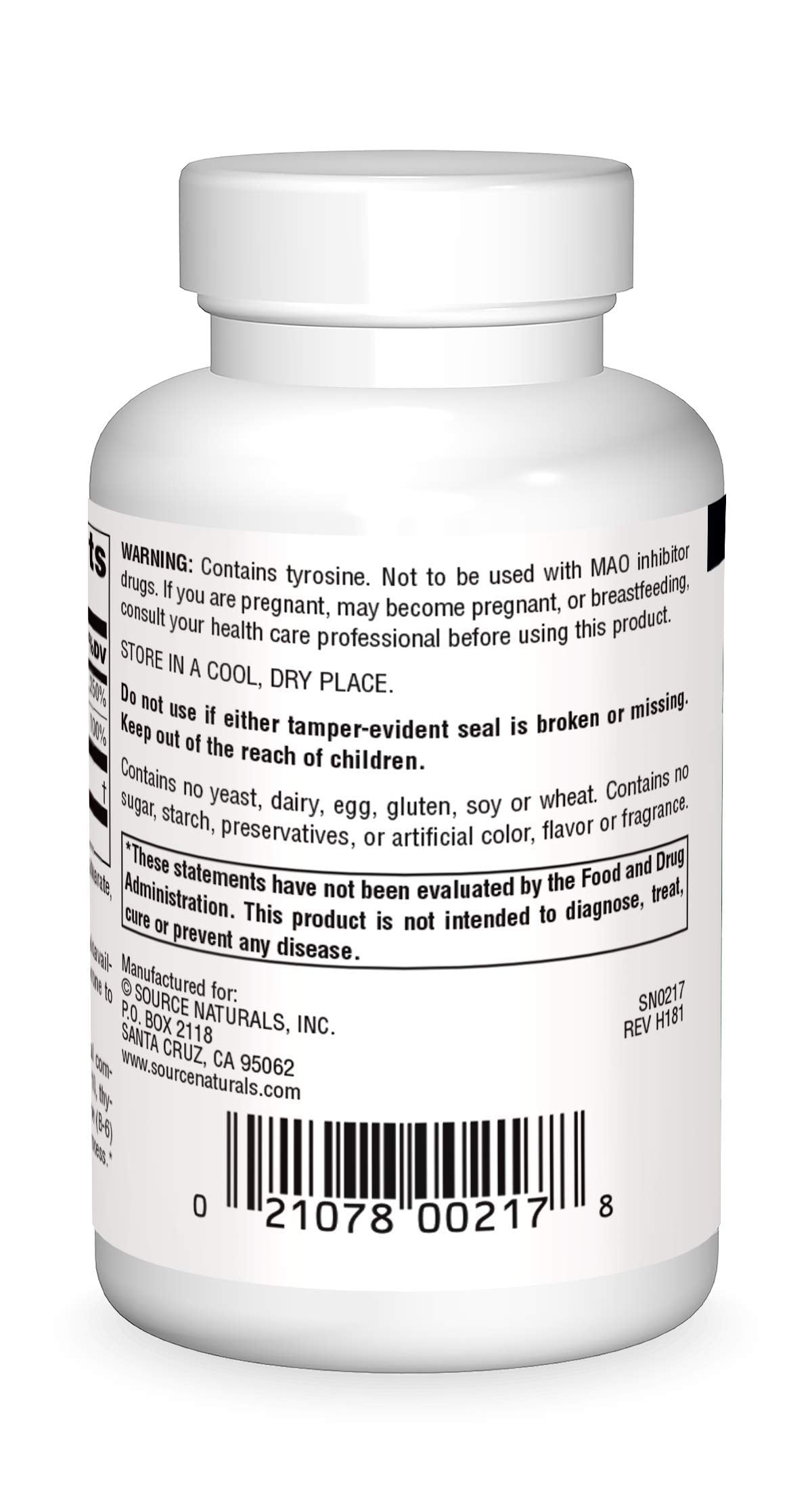 Source Naturals N-Acetyl L-Tyrosine 300mg