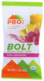 PROBAR Bolt Organic Pink Lemonade Energy Chews - 12 Pack