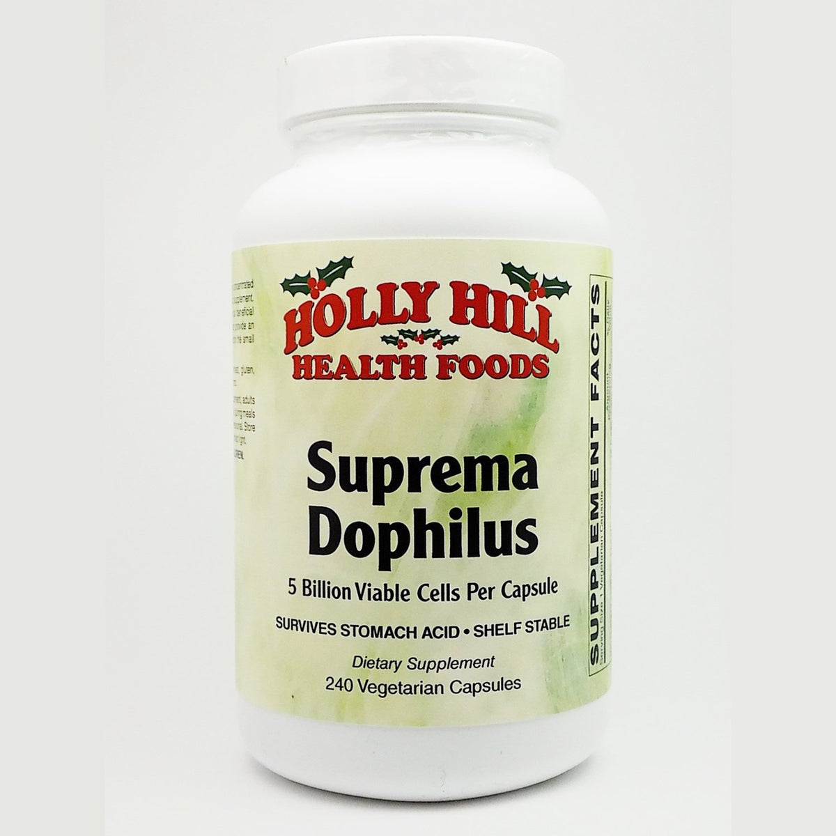 Holly Hill Health Foods Suprema Dophilus Probiotic - 240 Vegetarian Capsules