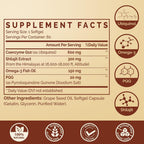 Ciaceae Ubiquinol CoQ10 600 MG Softgels with Omega-3 & Shilajit & PQQ