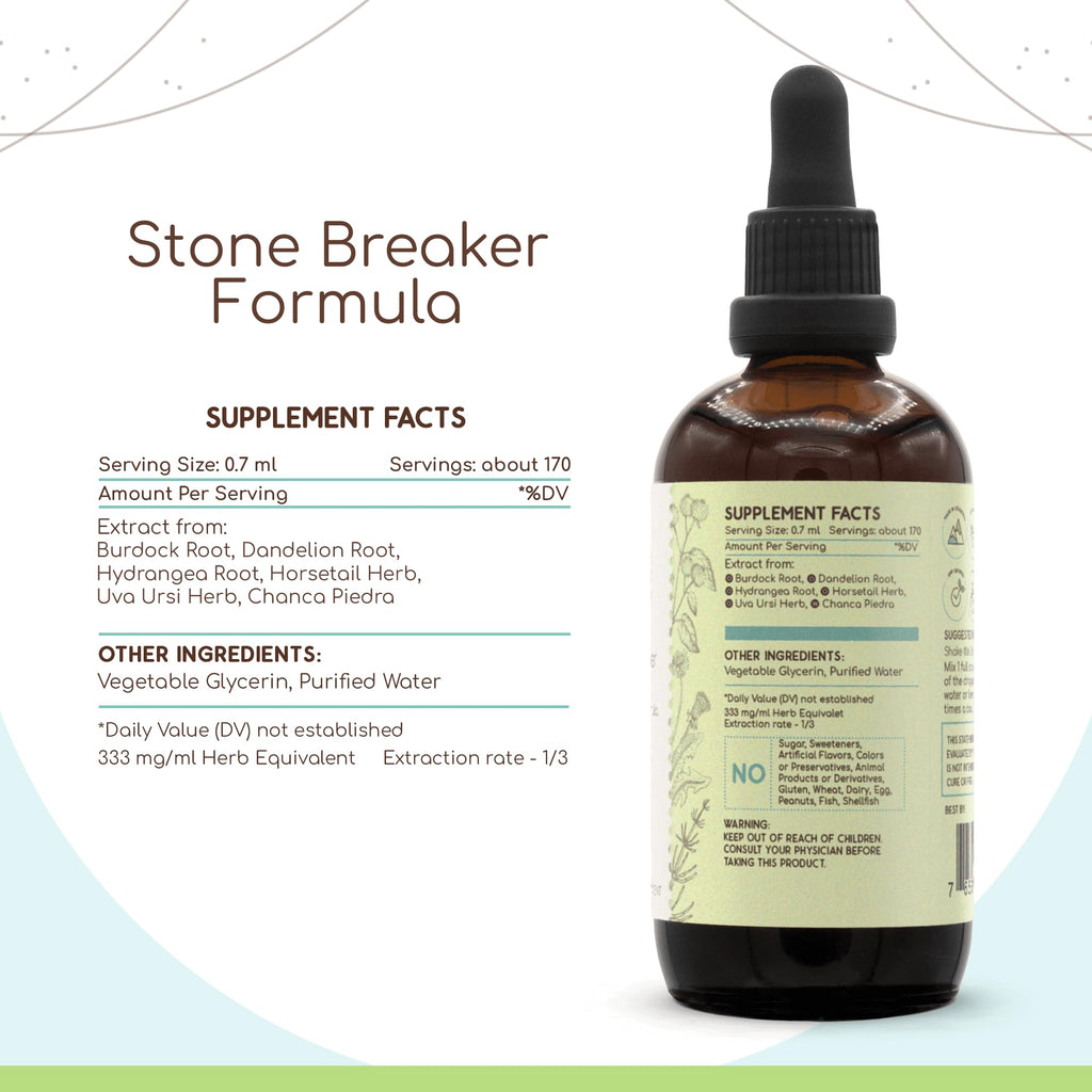 HerbEra Stone Breaker Formula Alcohol-Free Extract Tincture:
