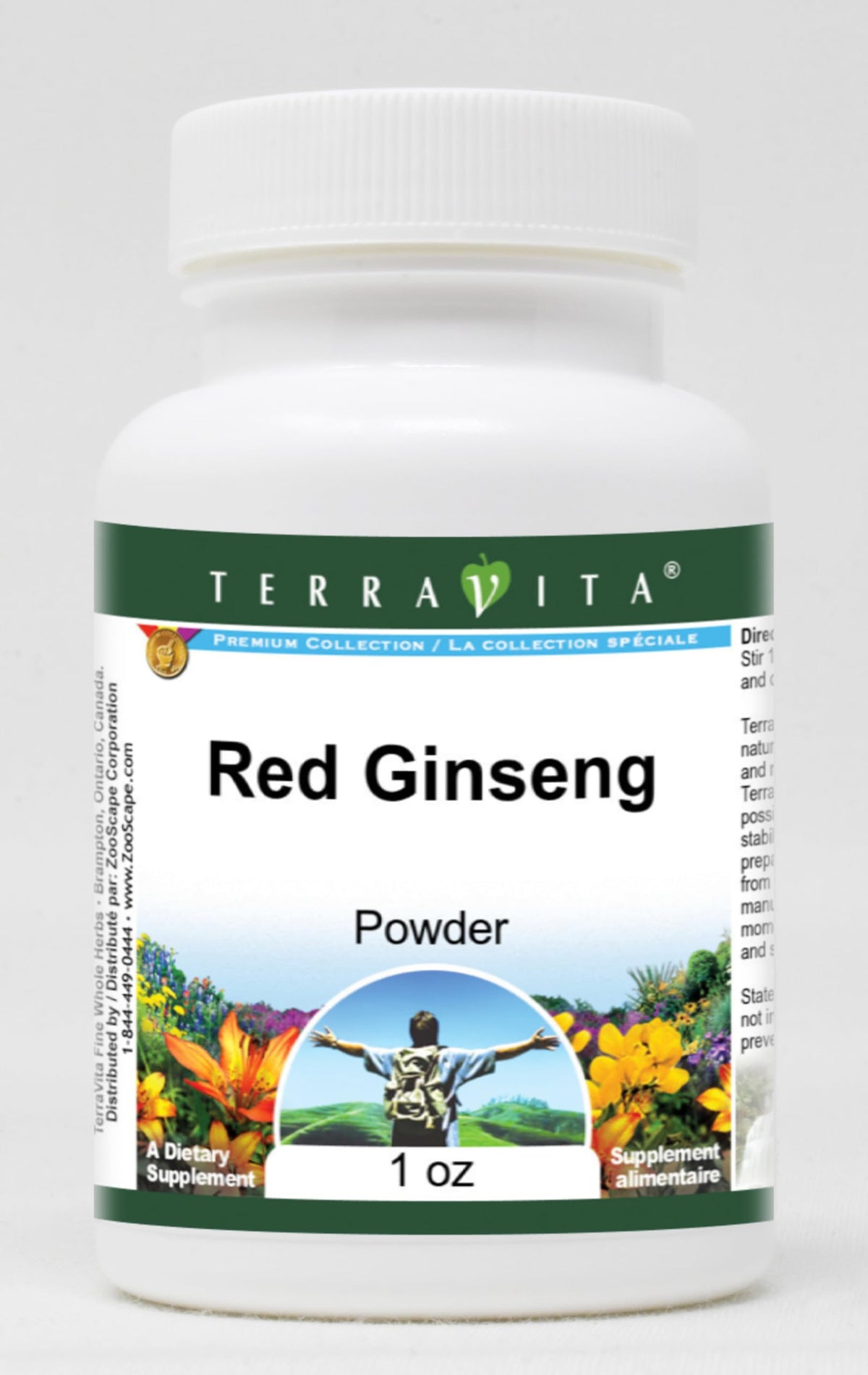 Terravita Red Ginseng Powder - 3 Pack (1 oz each)