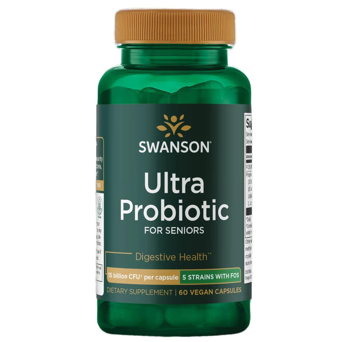 Swanson Ultra Probiotic for Seniors 30 Billion CFU - 60 Vegetarian Capsules