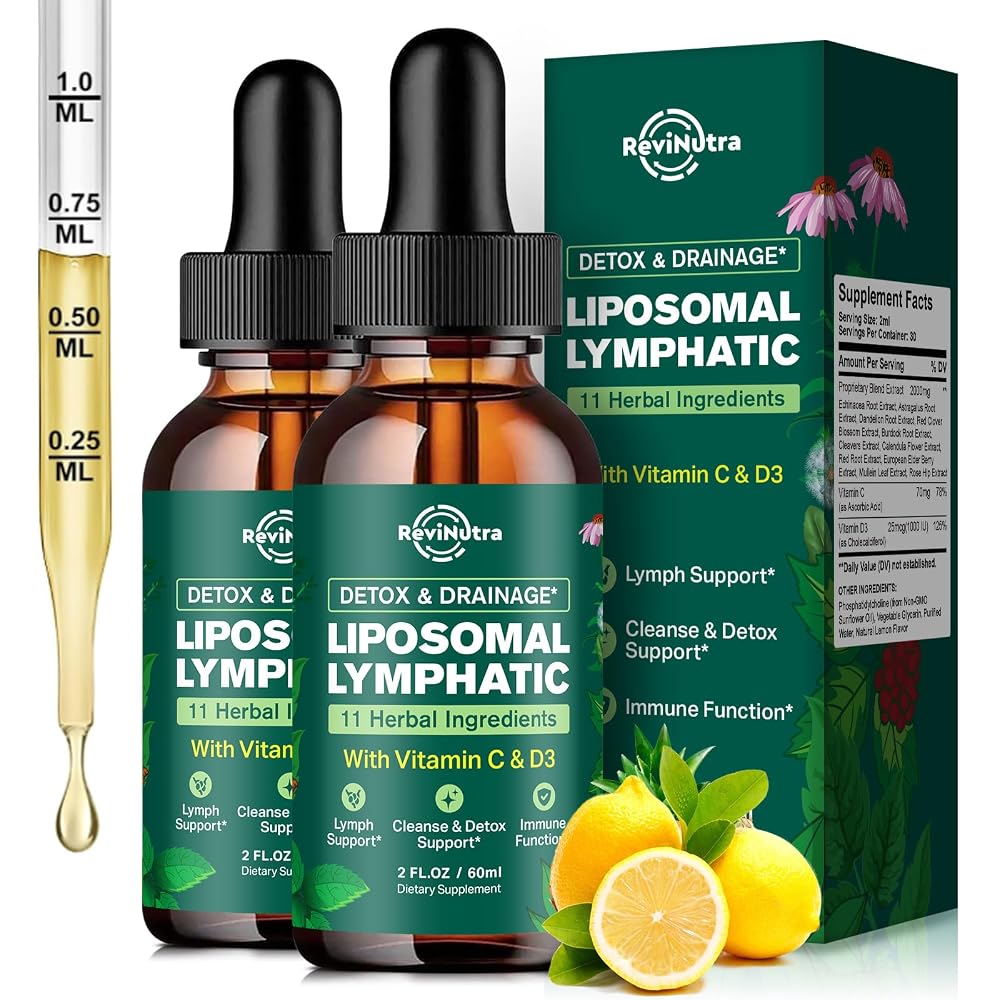 ReviNutra Liposomal Lymphatic Drainage Liquid Drops - Lymphatic