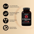 NatureBell D-Mannose 500mg Capsules Urinary Tract Support - image 3
