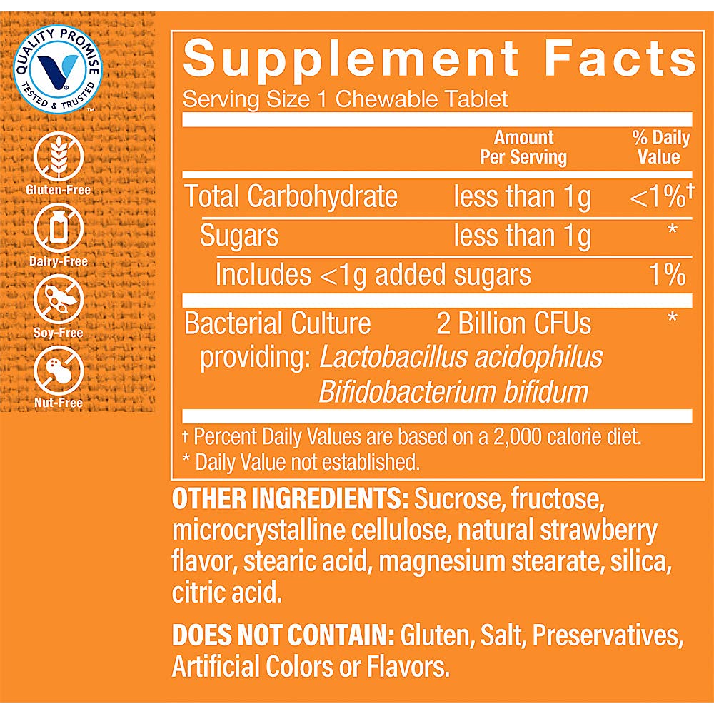 The Vitamin Shoppe Probiotics Digestive Health - 100 Tablets - image 2