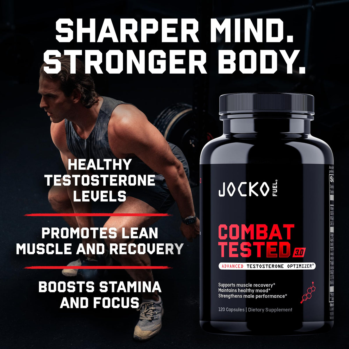 Jocko Fuel Combat Tested 3.0 Testosterone Support - 120 Capsules - image 4