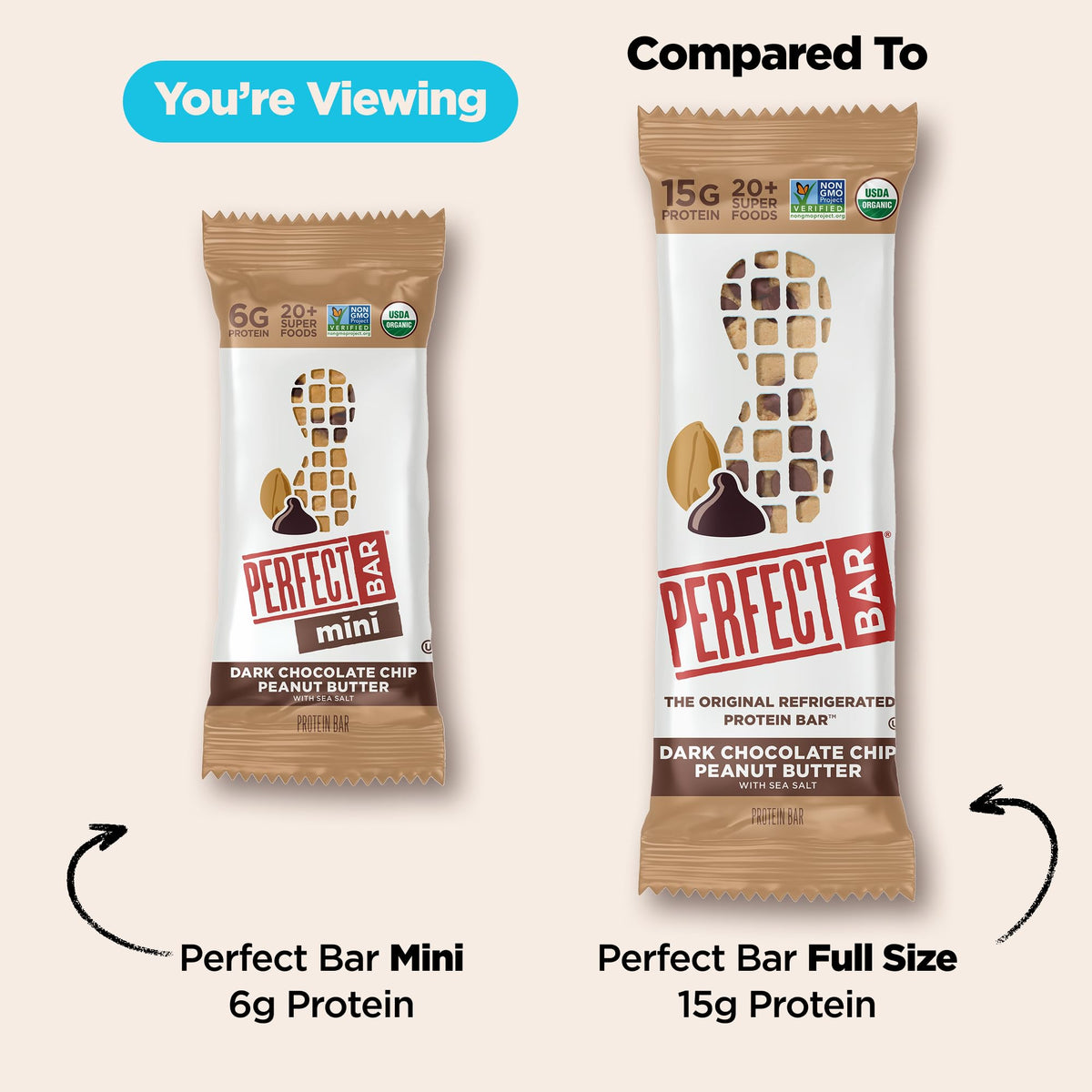 Perfect Bar Mini Gluten-Free PB&J Refrigerated Protein Bar