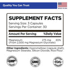 TIVA Nutraceutics Magnesium Glycinate for Sleep - 90 Capsules - image 2