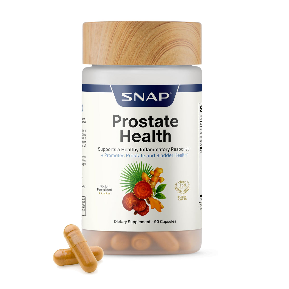 Snap Supplements Prostate Health for Men - 90 Vegan Capsules