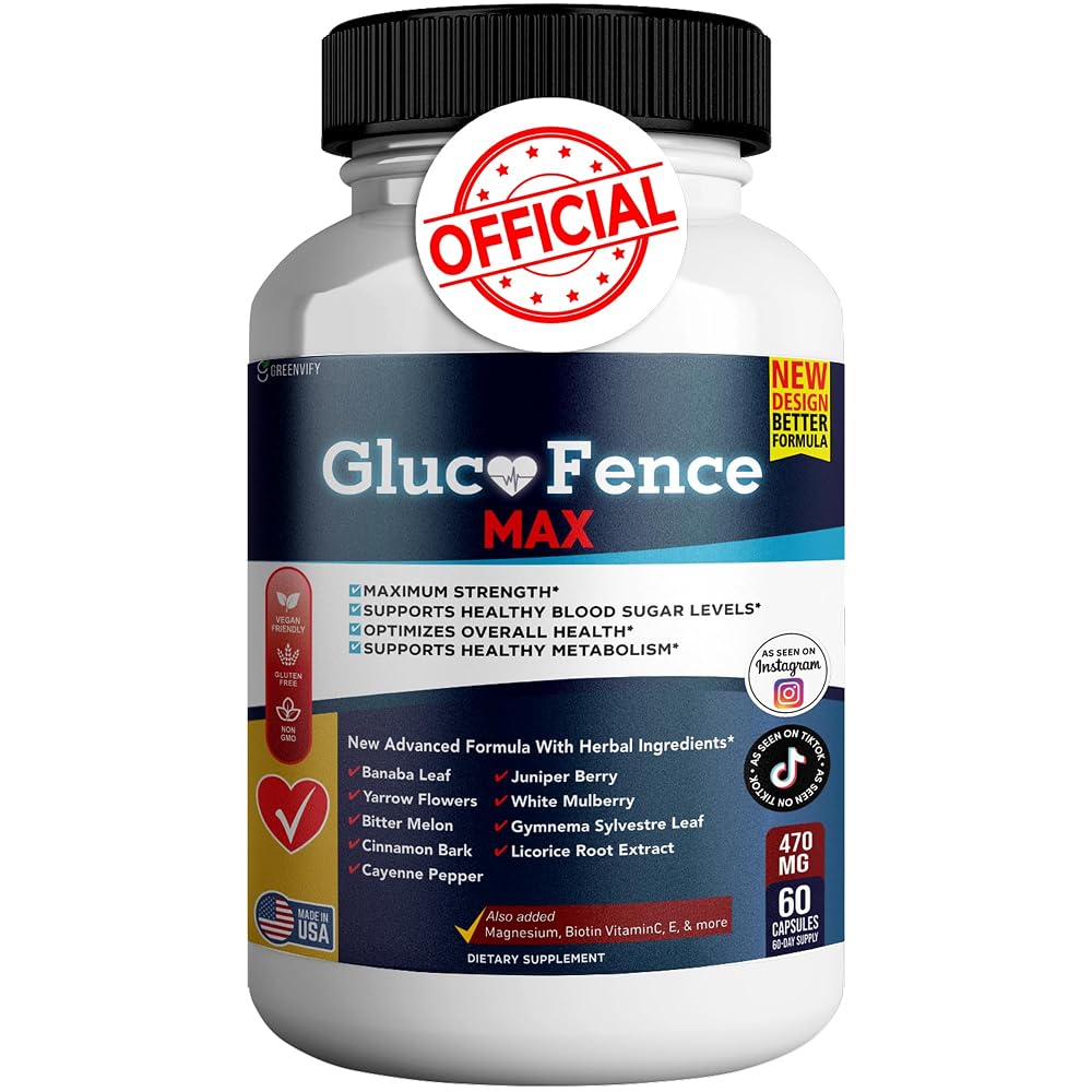 GREENVIFY Gluco Fence Max All Natural Formula to Maintain Healthy