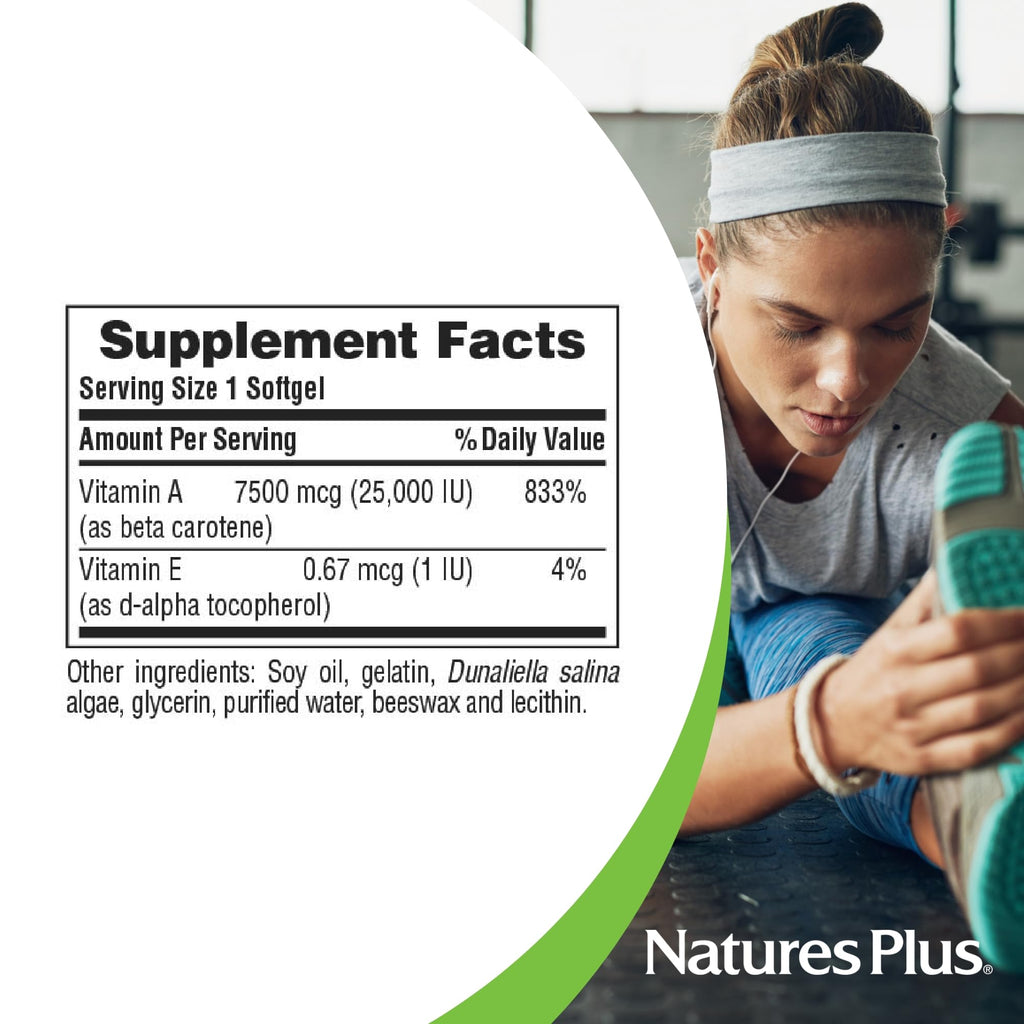 NaturesPlus Natural Beta Carotene 25,000 IU Eye Supplement - 90 Softgels - image 5