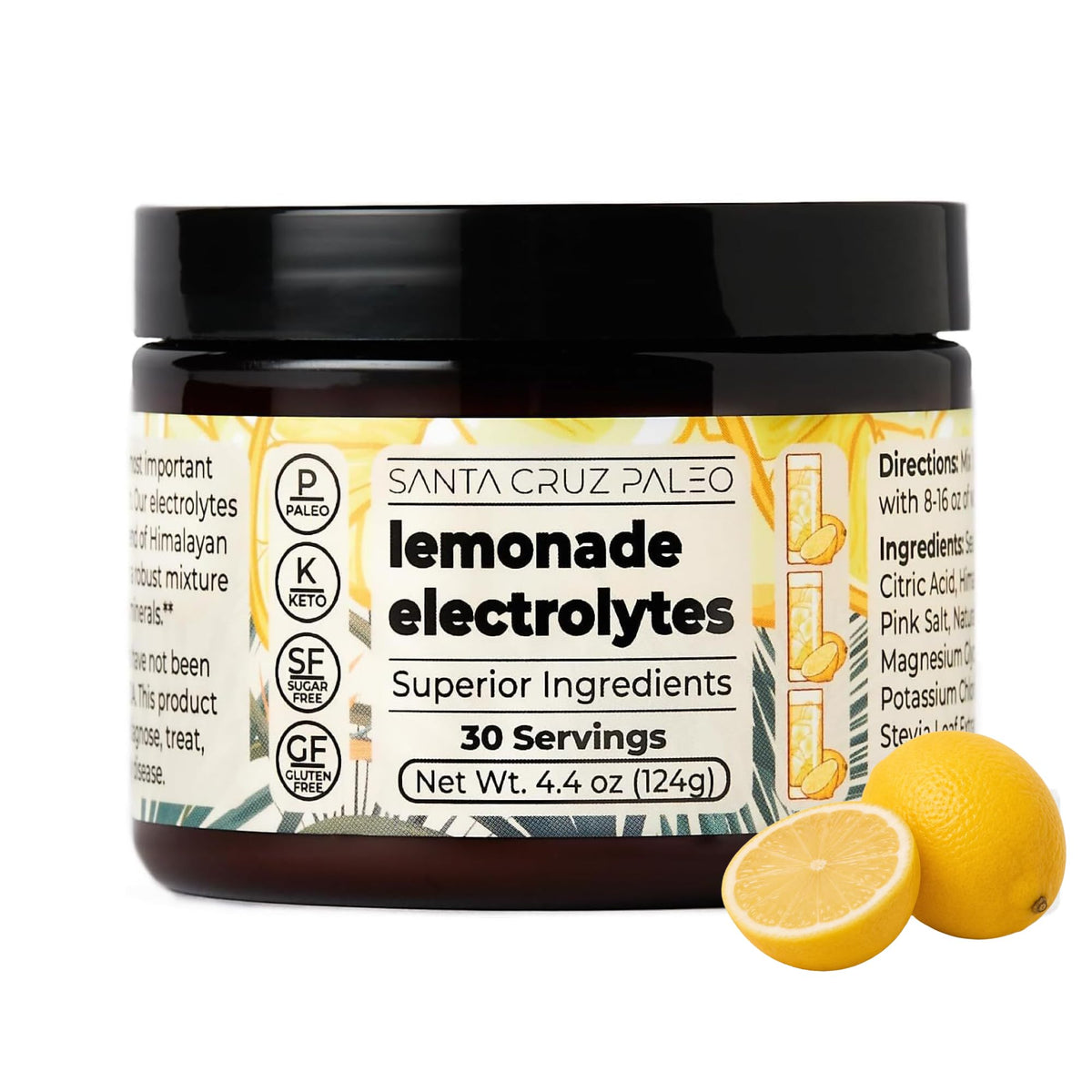 Electrolytes by Santa Cruz Paleo - Made with Sea Salt and Pink