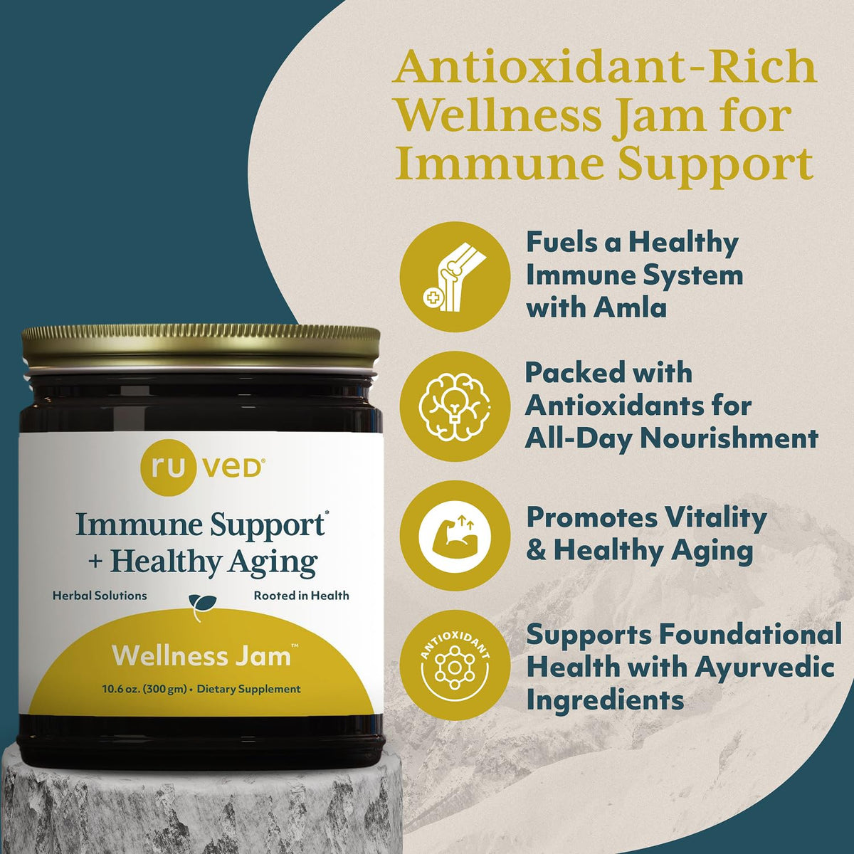 R-U VED Amla Jam Ayurvedic Wellness Supplement - 10.6 oz - image 2