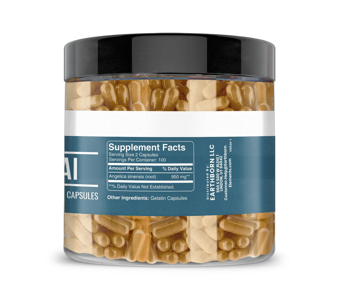 Earthborn Elements Dong Quai 200 Capsules Pure Undiluted - image 2