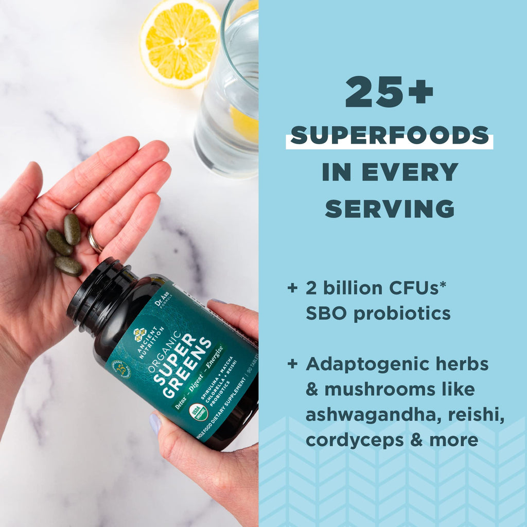 Ancient Nutrition Super Greens with Probiotics