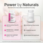 Power By Naturals Methyl Prenatal with Probiotics - 60 Capsules - image 9