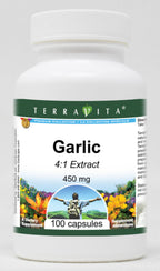 Terravita Garlic 4:1 Extract 450 mg - 300 Capsules
