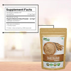 ORGANIC ZING Shatavari Powder Food Grade - 454 g - image 5