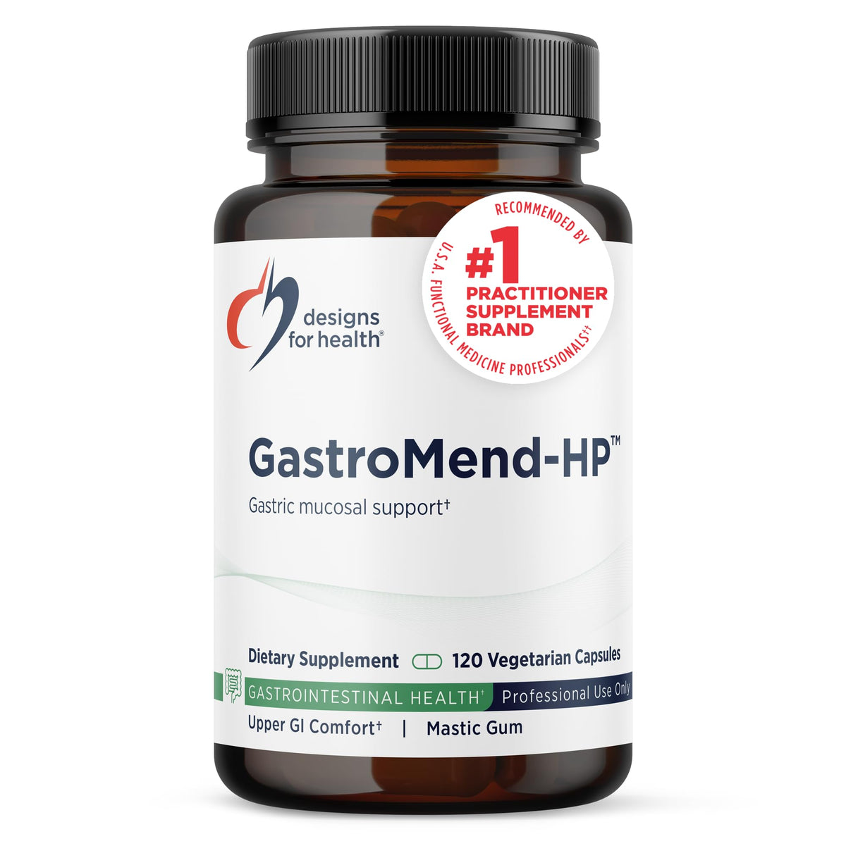Designs for Health GastroMend HP Gut Health - 120 Capsules