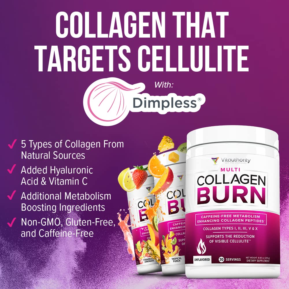 Vitauthority Hydrolyzed Collagen Powder for Weight Loss - 30 Servings - image 5