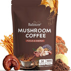 Balincer Mushroom Coffee, 6 Adaptogenic Mushrooms (Lion's Mane