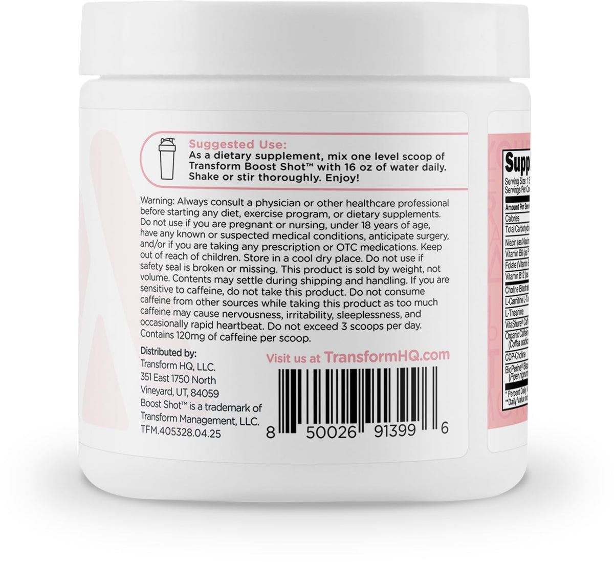 TransformHQ Everyday Boost Shot - Non-GMO, Gluten-Free