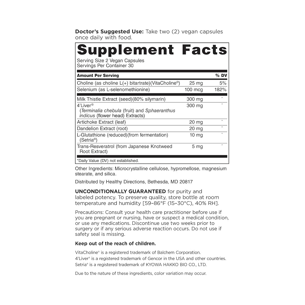 DOCTORS' PREFERRED Liver Defense with Milk Thistle - 60 Capsules - image 2