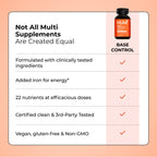 HUM Base Control Women's Multivitamin with Iron - 30 Tablets - image 7