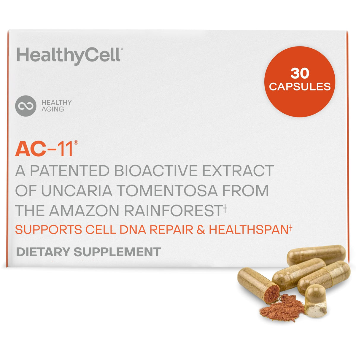 HealthyCell AC-11 DNA Repair & Anti-Aging Supplement - 30 Capsules