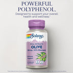 SOLARAY Olive Leaf Extract 250mg Wellness Support - 60 Vegetarian Capsules - image 3