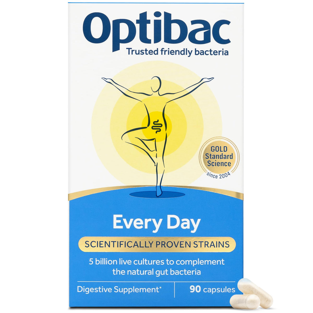 Optibac Probiotics for Digestive Health - 90 Capsules