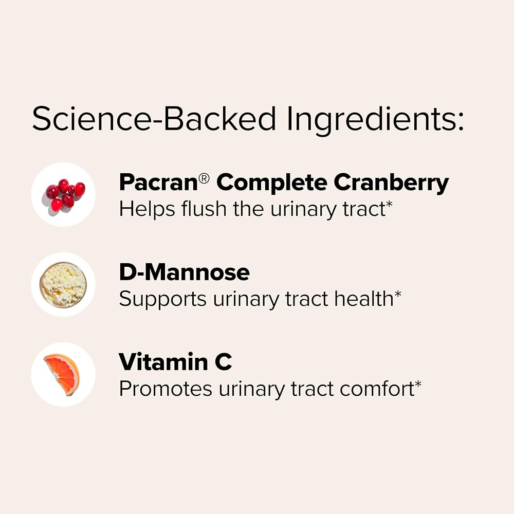 O Positiv URO Urinary Tract Gummy Vitamins with Pacran Cranberry - 60 Gummies - image 3