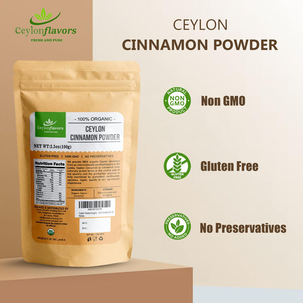 Ceylon Flavors Organic Ceylon Cinnamon Powder - 3.5 oz - image 3