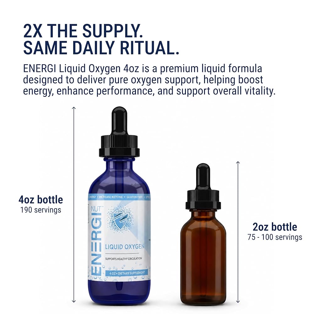 ENERGI NUT Liquid Oxygen Drops Supplement - 4 fl oz - image 5