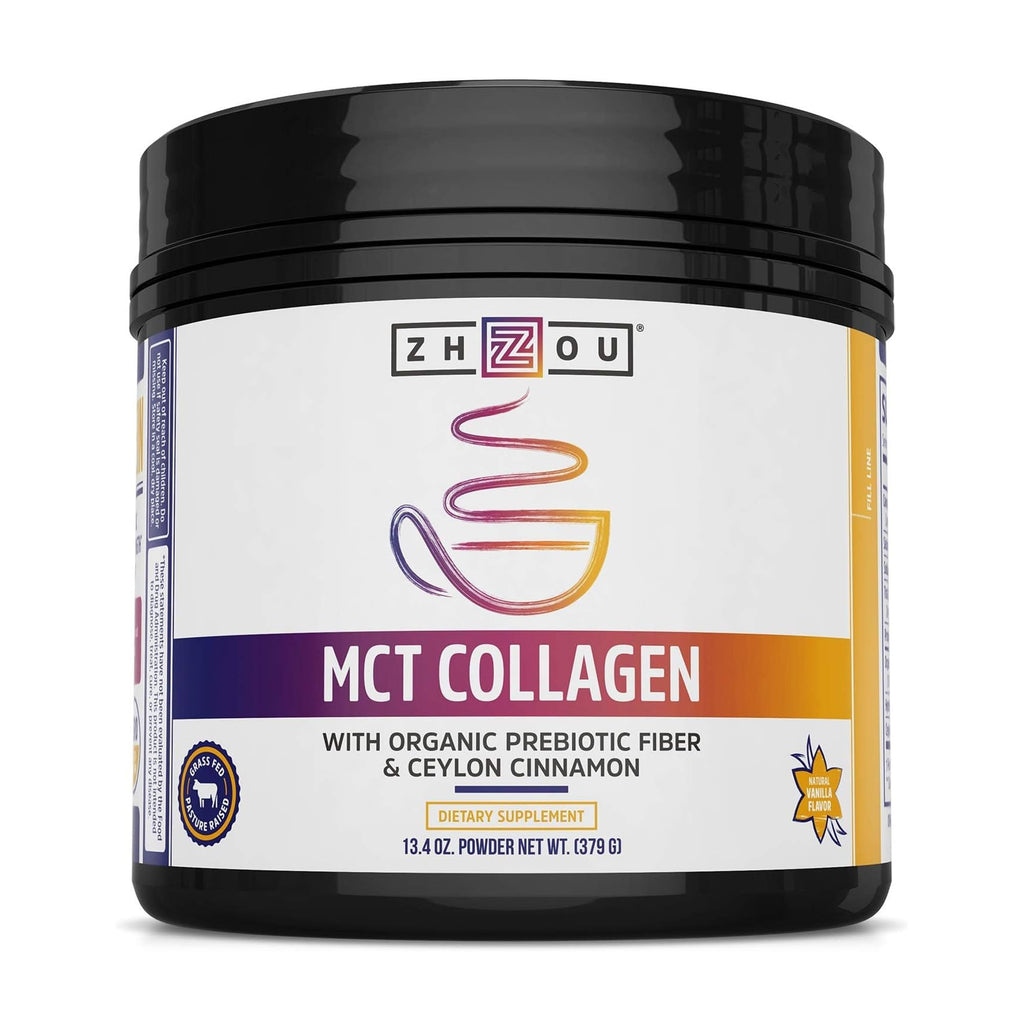 ZHOU MCT Flavored Collagen Peptides Powder - 13.4 oz - image 3
