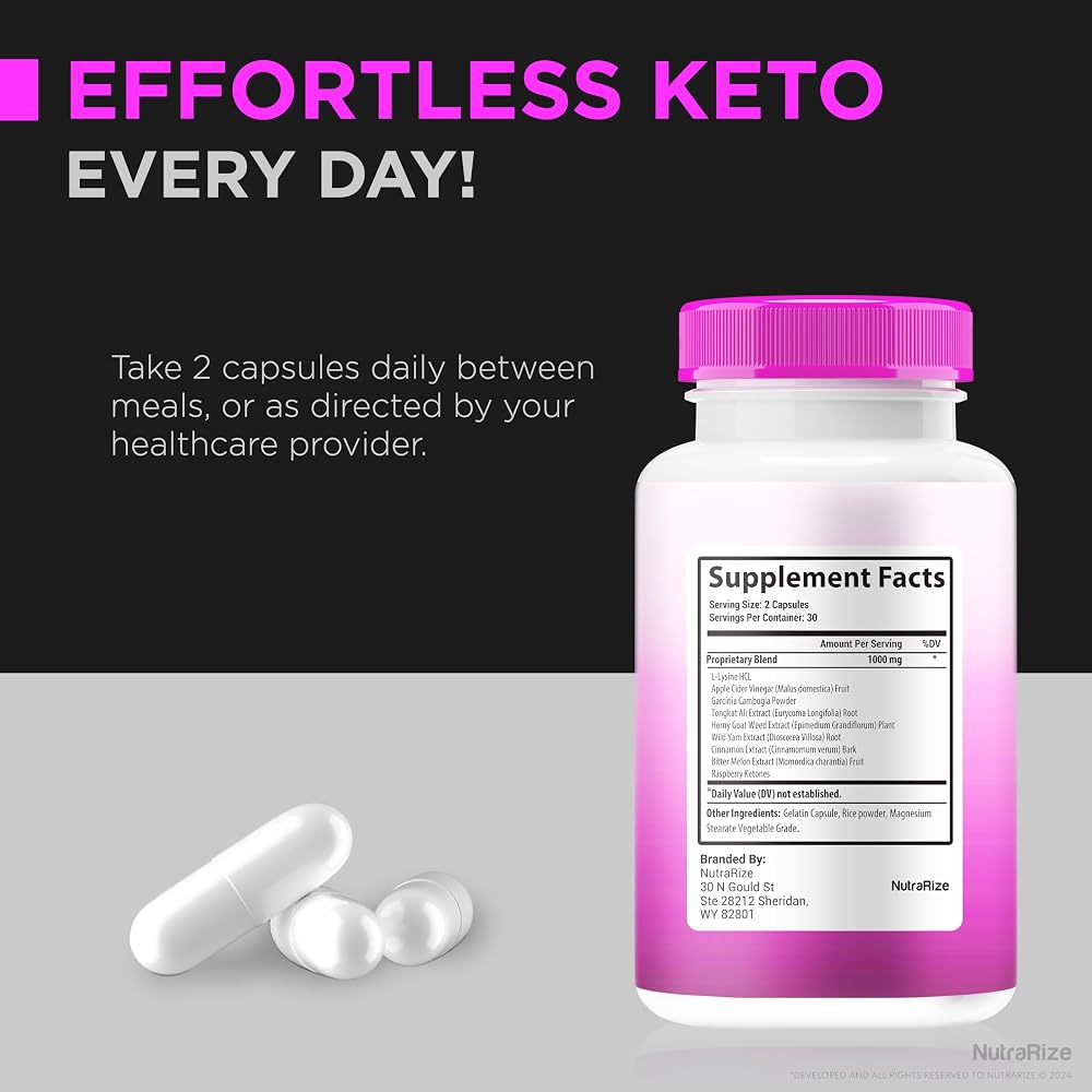 NutraRize Keto Body Tone Weight Loss Capsules - 120 Count - image 8