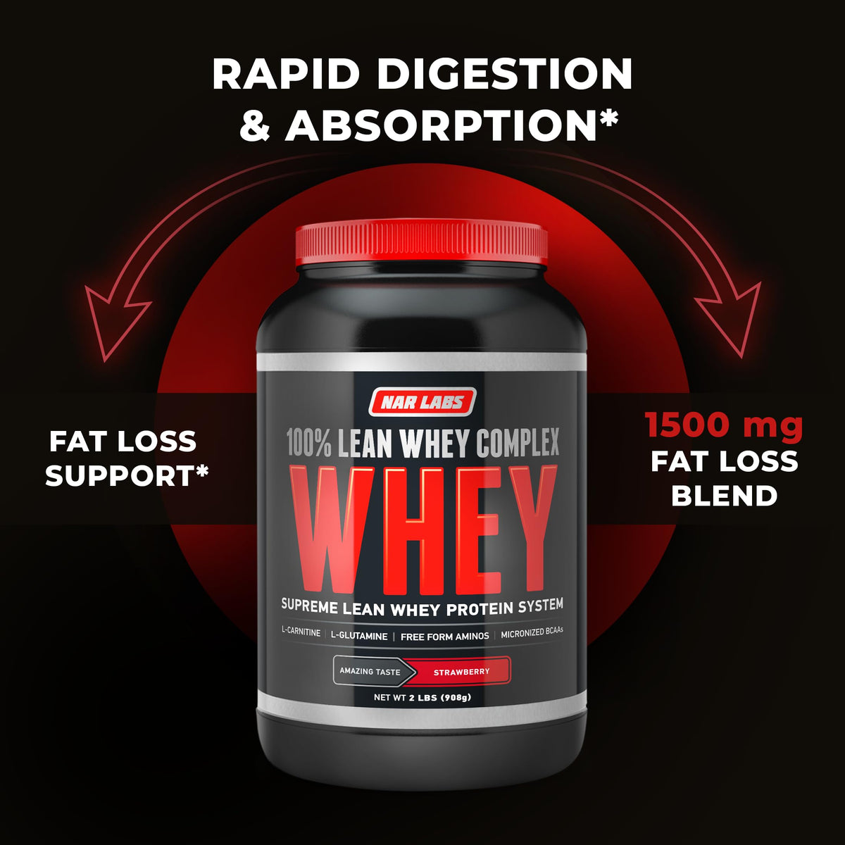 NAR LABS 100% Lean Whey Complex 2 pounds