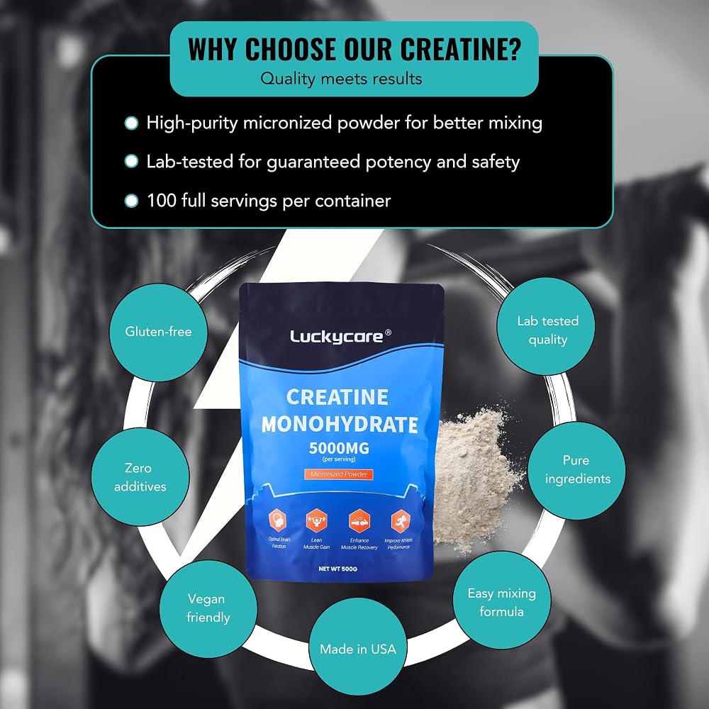 Luckycare Creatine Monohydrate Powder